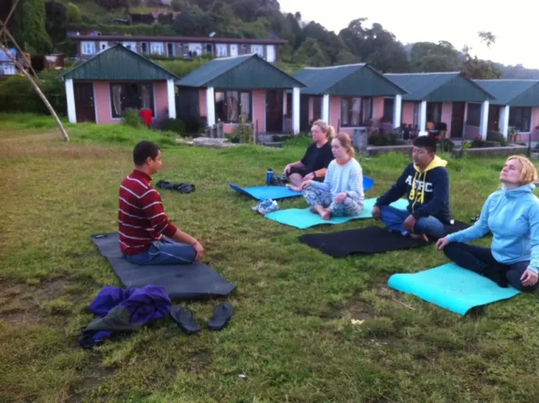 yoga meditation trek and heal australian base camp